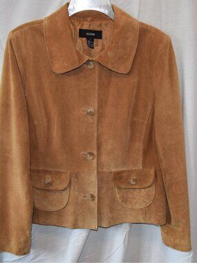 Women's Alfani Suede/Leather Casual Jacket Blazer‎ Size L